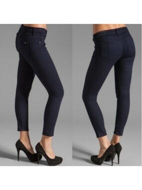 Rag & bone dark blue coated black size 28 Capri jeans